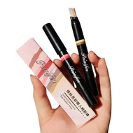 2 Colors Gradient Eyeshadow Stick Lazy Shimmer Earth Tone Waterproof Eye Makeup