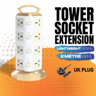 2Meter Extension Plug Heavy Duty Power Socket Extension Plug With Usb Vertical Tower Extension Porta