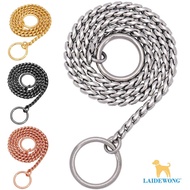 Snake-Shaped Chain P Chain Dog Collar Pet Necklace Stainless Steel Racing Grade Dog Chain Pet Chain