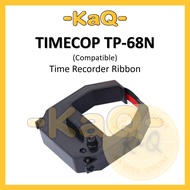 TIMECOP TP-69D TP 68N Punch Card / Time Recorder Ink Ribbon Dual Color ( Black / Red ) Compatible (A