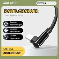 588 Mall USB Type C Charger Cable Model L Shape Braided 2.4A | 5V