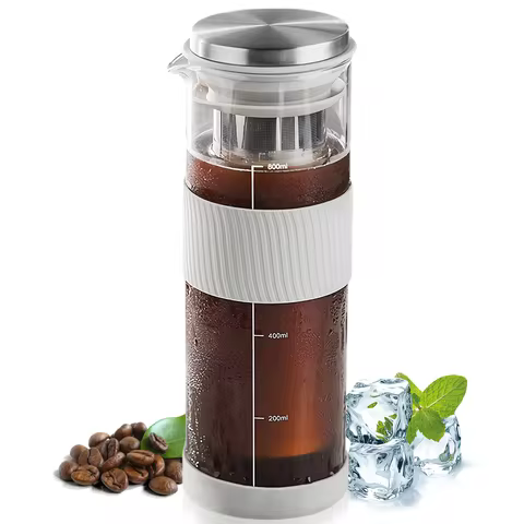 Cold Brew Coffee Maker, Cold Brew Pitcher, Ice Tea Pitcher, Cold Brew Coffee Pitcher for Fridge, Fit