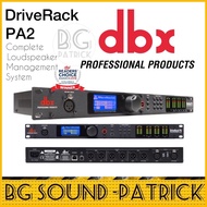DBX DriveRack PA2 DIGITAL PROCESSORS