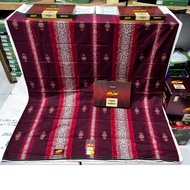 Atlas Premium 790 Jacquard Songket Sarong with BHS motif - Atlas Full Embossed Songket Sarong - Blac