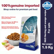 Thức ăn cho mèo trưởng thành FARMINA N&D Herring & Orange Ocean 1.5 Kg