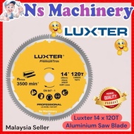 Luxter Professional 14”x120 Tct Wood Saw Cutting Blade/14”x120T Aluminium Saw Blade