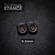 Scale Stance Wheels BBS RK 9.5mm for minimal tarmac inno64