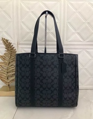 รับประกันแท้💯 ถือใด้ สะพายใด้ CB849 HUDSON DOUBLE HANDLE TOTE IN SIGNATURE CANVAS