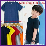 Children's T-shirts (2-8 Years) Unisex COTTON COMBED / Children'S plain t-shirts S, M, L & XL