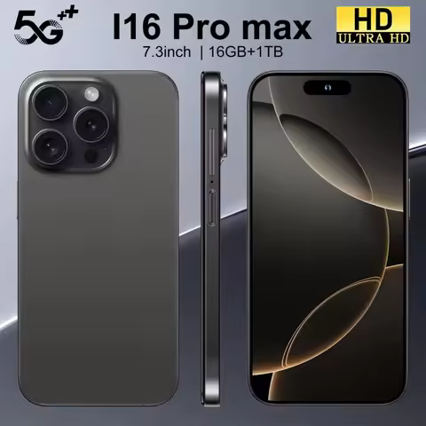 I16 Pro Max Global 6.8 inch Screen Version Smartphones Cellphones Mobile phone 6800mAh Phone 5G Andr