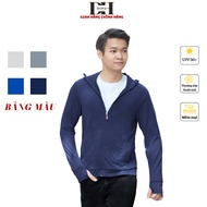 DIHU men's 2-layer sun protection shirt, UPF 50+ UV sun protection jacket, ventilated, cool, stretch