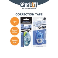 GRABBIT Correction Tape 5mm Office Student Stationery| Pemadam Pen