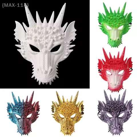 【Ja】3D Horror Dragon Mask - Halloween Hot Seller for Dance, Video Performance, Carnival Party & Fore