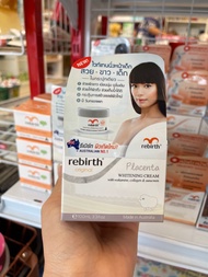 Rebirth Placenta Whitening Cream with Wakamine, Collagen &amp; Sunscreen 100ml.
