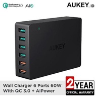Aukey Charger 6 Iphone Samsung Quick Charge 3.0 Fast Charging ORIGINAL