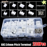 GORROS 230Pcs 2.54mm Pitch Terminal, 2p 3p 4p 5pin XH2.54 Pin Connector,  Male And Female Housing Ki
