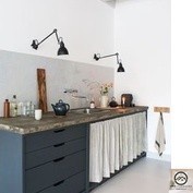 Argos Katrina Kitchen Sink Curtain (Makapal) Standard Size