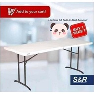 ♠☸❈S&amp;R Lifetime Table 6ft BUY 1 TAKE 1 Fold In Half