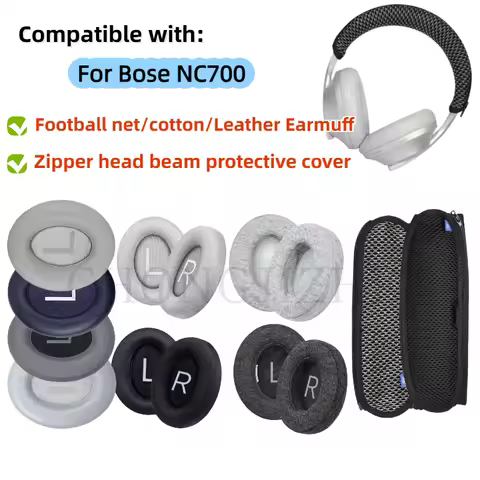 For BOSE 700 NC700 headset Leather / Breathable mesh fabric /Skin friendly cotton Memory Foam Earpad