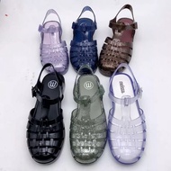 Meisha Color glitter/sandal Women import/jelly shoes Women/sandal jelly viral glitter