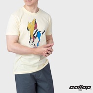 GALLOP : เสื้อยืดผ้าคอตตอนพิมพ์ลาย Graphic Tee รุ่น GT9126 สี light yellow - เหลือง / ราคาปกติ 790.-