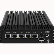 Micro Firewall Appliance, Inter J6413 Fanless Firewall Mini PC, 5 Inter 2.5Gbe I226-V Ports, Support