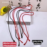lucky red string necklace (18inches and 24inches)
