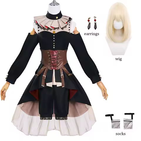 Misumi Uika Cosplay BanG Dream Ave Mujica Cosplay Costume Uika Misumi Wig Women Dress Uniform Hallow