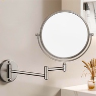 Make Up Mirror Cosmetic Mirror Bathroom Foldable Cosmetic Mirror Aluminum Waterproof and Rustproof