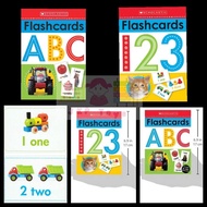 Todds &amp; Kids Toys การ์ดคำศัพท์ แฟลชการ์ด Flashcard บัตรคำศัพท์ เซตการ์ดคำศัพท์ ตัวอักษร ตัวเลข ขนาดใหญ่ (11.5x17.5ซม) Wipe-Clean Flashcard (Scholastic)