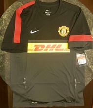 全新曼聯 Manchester United 球員版短袖訓練球衣 波衫 L 碼
