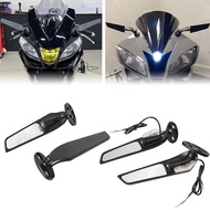 Para Sa Yamaha YZF R3 R25 R15v3 R6 Motorcycle Rearview Mirrors Modified Wing Adjustable Rotat