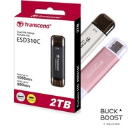 Transcend ESD310 Portable SSD | USB 10Gbps with Type-C and Type-A