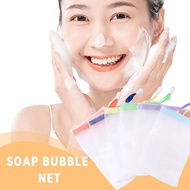 Facial Cleanser Soap With Foaming Net Soap Mesh Bag Random Color H7z2