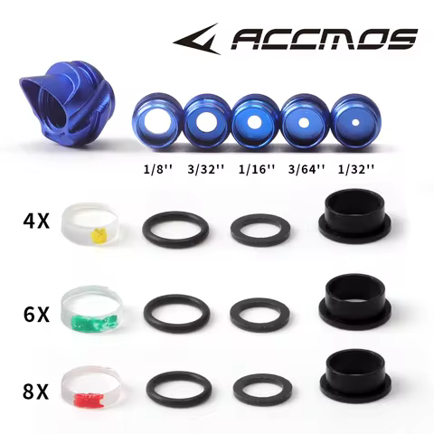 3colors 37/45 degrees Archery compound bow sight Peep Core Sight Clarifier Lens Set with 4X6X8X lens