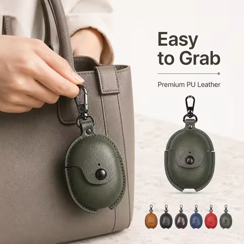 For Google Pixel Buds Pro 2 Earbuds Case PU Leather Protective Cover 360 Full Protection Anti Scratc