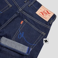 BLR DENIM Selvedge Accent 16oz Button Fly Sanforized Raw Denim