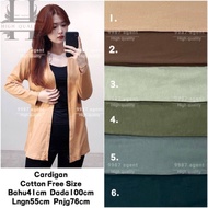 Cotton Cardigan Long Cardigan Jacket Women Kardigan Muslimah