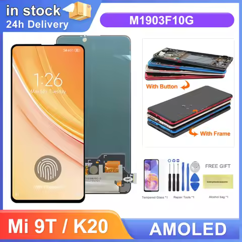 Super Amoled Mi 9T / Mi 9T Pro Display Screen for Xiaomi Redmi K20 / K20 Pro LCD Display Touch Scree