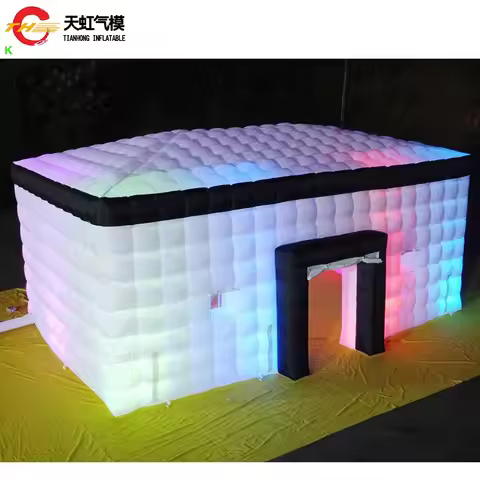 Fast Shipping Custom Made Inflatable Cube Tent Square Wedding Gazebo Portable Inflatable Night Club 