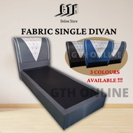 Fabric Katil Divan Single Tilam Bed Frame Bed Base Katil Single Bed Murah Single Bed Frame Divan