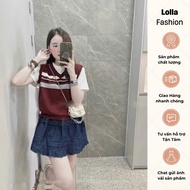 Set 2 Piece White T-shirt Mixed Loose Wool Gile Korean Style Ap331 - lolla fashion