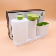 Pump Bottle Dishwashing Liquid Soap Dispenser Sponge Holder 28x6x17 Cm. JJ-T810