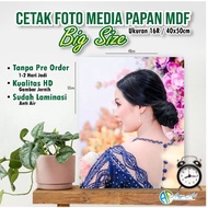 LARGE PHOTO PRINTING + MDF WOODEN FRAME Size 16R/ 40x50cm (HD QUALITY)