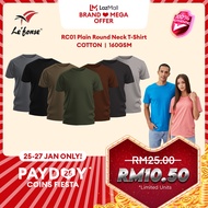 Lefonse 100% Cotton T-Shirt - 160gsm Premium | 42 Colors | XS-3XL Unisex Men Women T-Shirt | Baju T-shirt Lelaki Wanita Group 6