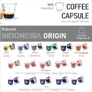Indonesian Robusta Coffee Capsule Nespresso Compatible