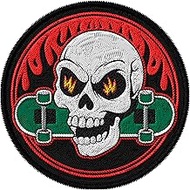 Skateboarding Patch Embroidered Iron on Patches for Clothes Backpacks Bags Jeans Jackets Size 3" ID4