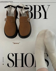 KINDARARE - Bobby shoes (รองเท้าหนังกลับพร้อมส่ง)