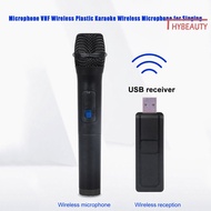Thybeautysdf Microphone VHF Wireless Plastic Karaoke Wireless Microphone for Singing