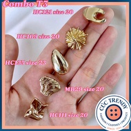 Collection of high-quality Metal Button Combos, Unique Shirt Button Combos, Women's Vest Button Comb